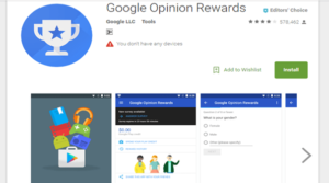 Google Opinion Rewards